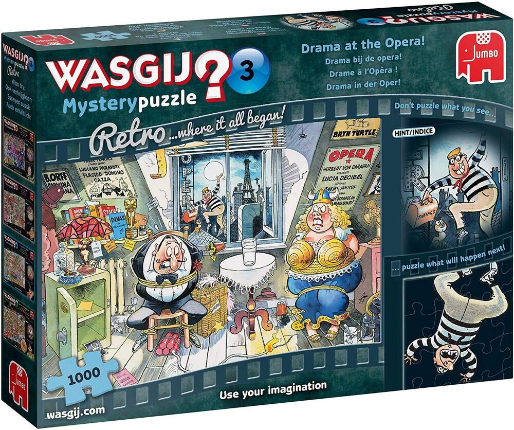 Wasgij? Puzzle 1000pc - Retro Mystery 3 - Drama At The Opera!