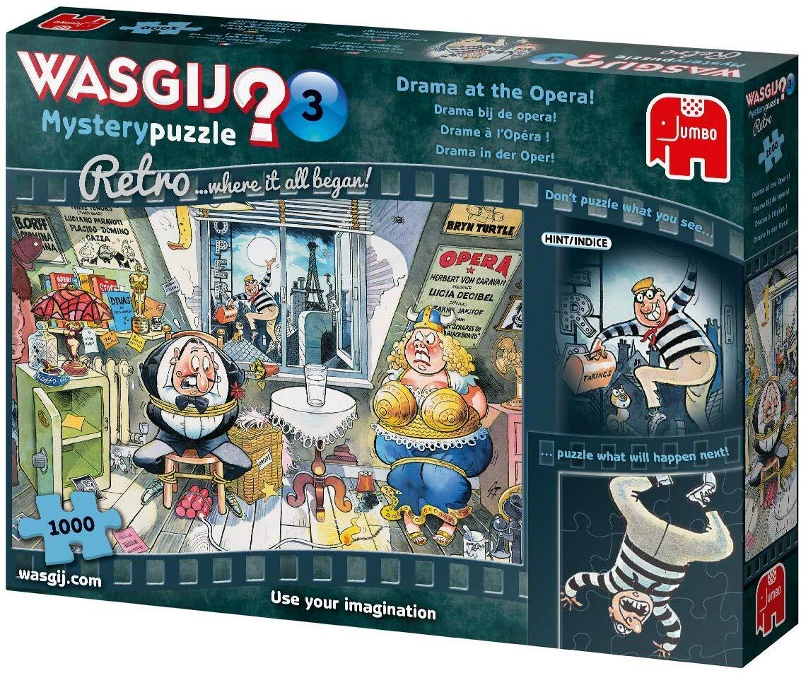 Wasgij? Puzzle 1000pc - Retro Mystery 3 - Drama At The Opera!