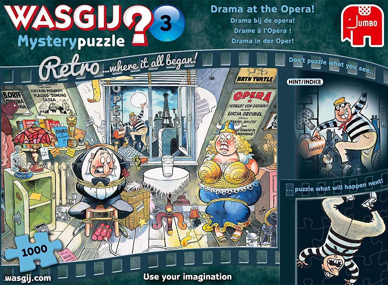 Wasgij? Puzzle 1000pc - Retro Mystery 3 - Drama At The Opera!