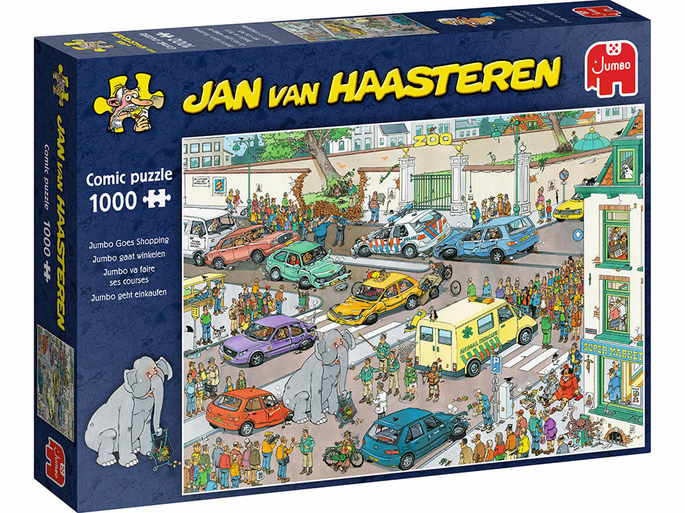Jan Van Haasteren Puzzle 1000pc - Jumbo Goes Shopping
