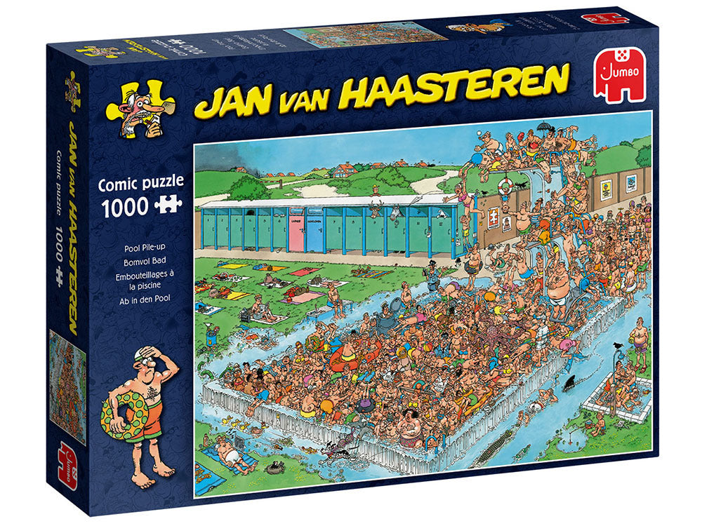 Jan Van Haasteren Puzzle 1000pc - Pool Pile-up