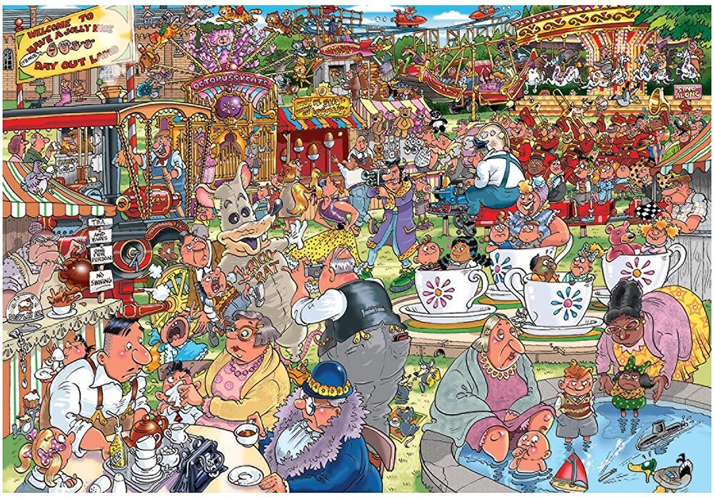 Wasgij? Puzzle 1000pc - Destiny 23 - Theme Park Thrills
