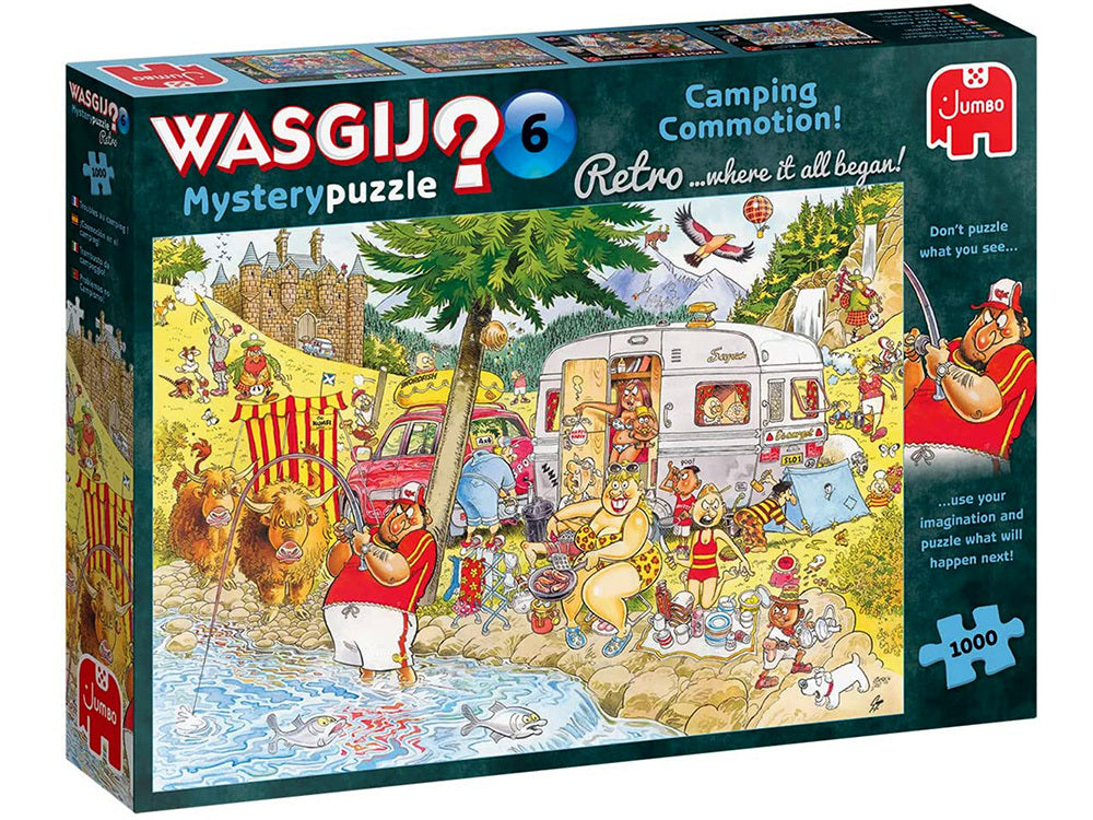 Wasgij? Puzzle 1000pc - Retro Mystery 6 - Camping Commotion!