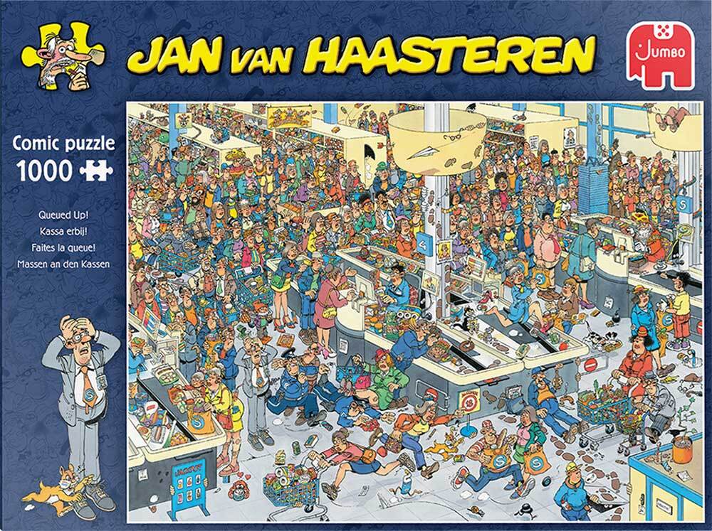 Jan Van Haasteren Puzzle 1000pc - Queued Up