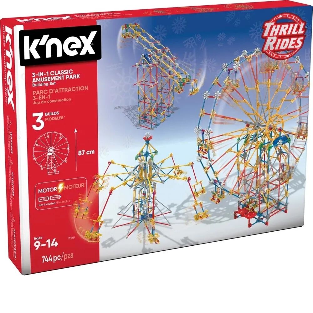 k'nex Thrill Rides - 3 N 1 Amusement Park