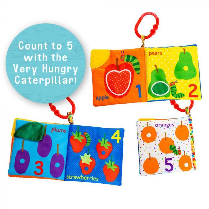 The Very Hungry Caterpillar Clip-on Soft Book - Let's Count