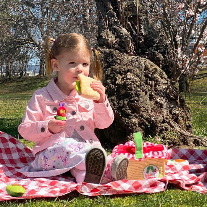 The Very Hungry Caterpillar Picnic Basket Plush Playset - 7pc