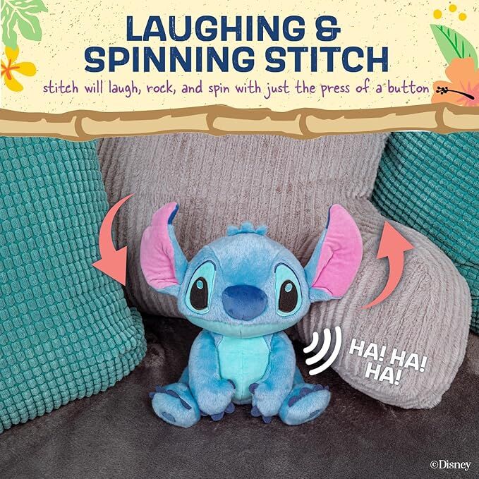 Disney Baby Stitch - Animated Laughing Plush
