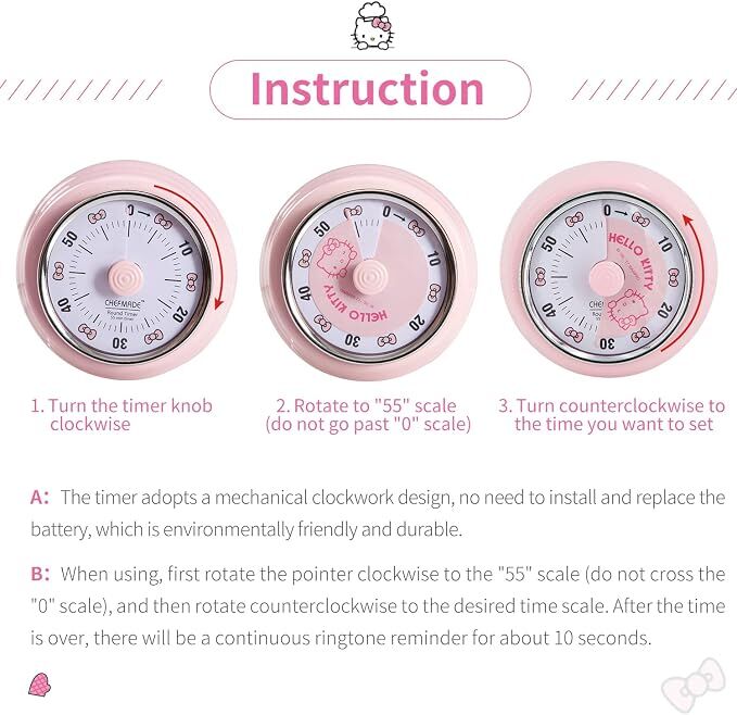 Chefmade x Sanrio - Hello Kitty Kitchen Timer
