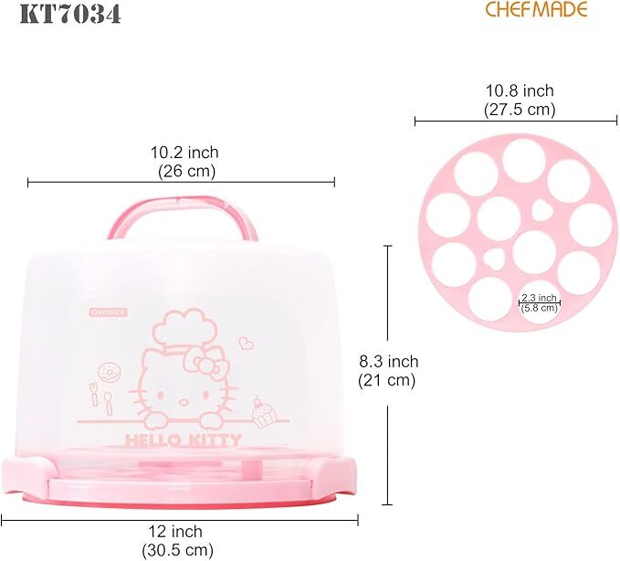 Chefmade x Sanrio - Hello Kitty Cake & Cupcake Carrier