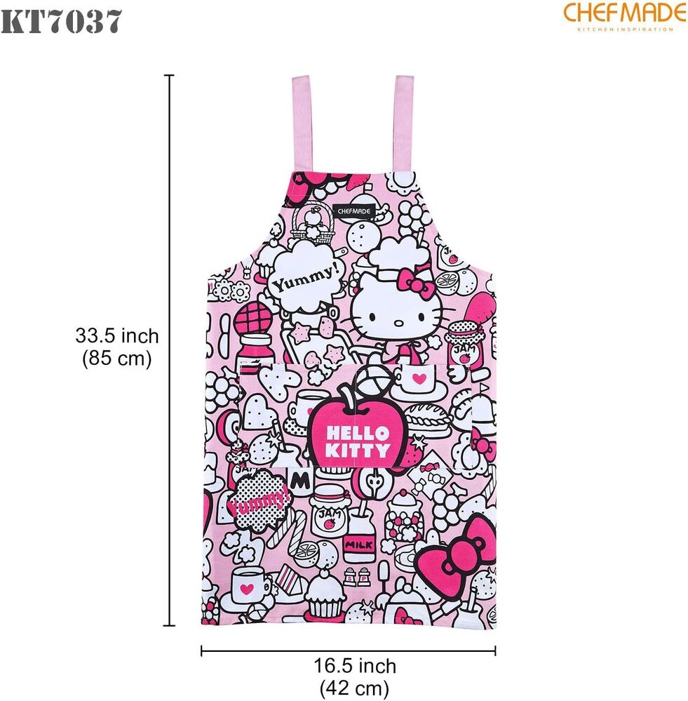 Chefmade x Sanrio - Hello Kitty Apron - Yummy Tea Time