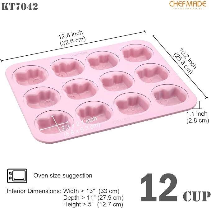 Chefmade x Sanrio - Hello Kitty Non-Stick 12 Cupcake Pan
