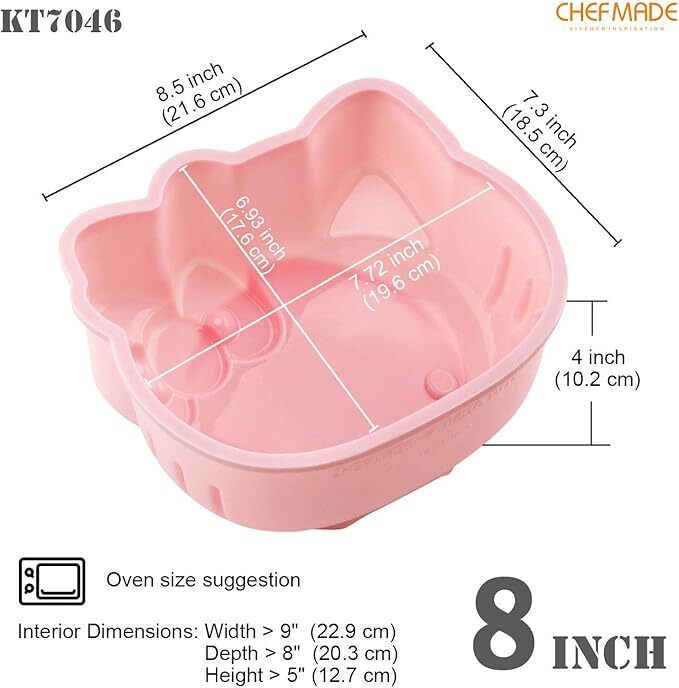 Chefmade x Sanrio - Hello Kitty Silicone Cake Mold 8inch