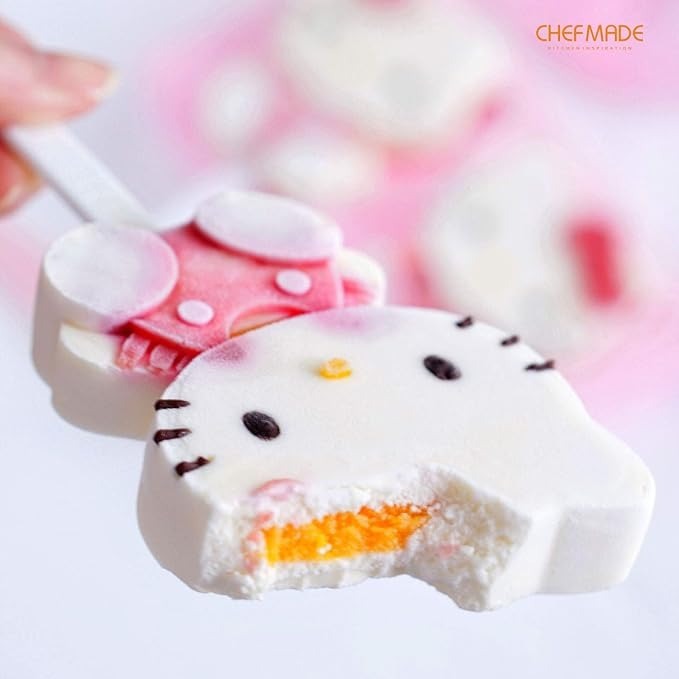 Chefmade x Sanrio - Hello Kitty Shape Silicone Ice Cream Mold