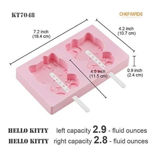 Chefmade x Sanrio - Hello Kitty Shape Silicone Ice Cream Mold