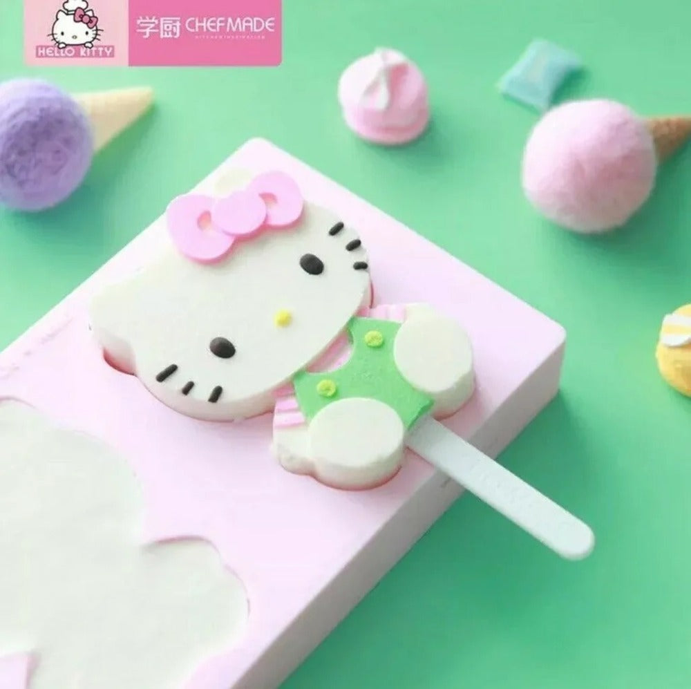 Chefmade x Sanrio - Hello Kitty Shape Silicone Ice Cream Mold