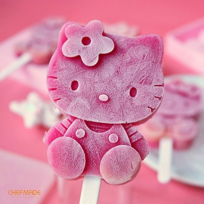 Chefmade x Sanrio - Hello Kitty Shape Silicone Ice Cream Mold