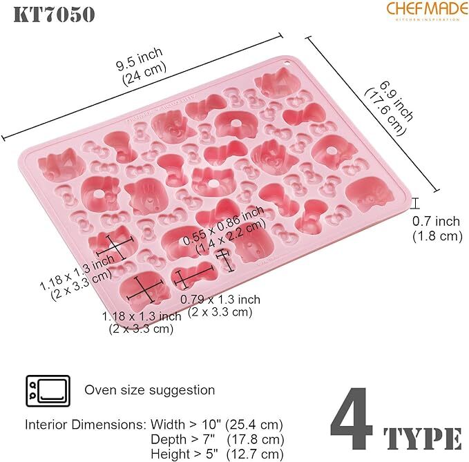 Chefmade x Sanrio - Hello Kitty Shape Silicone Chocolate Mold