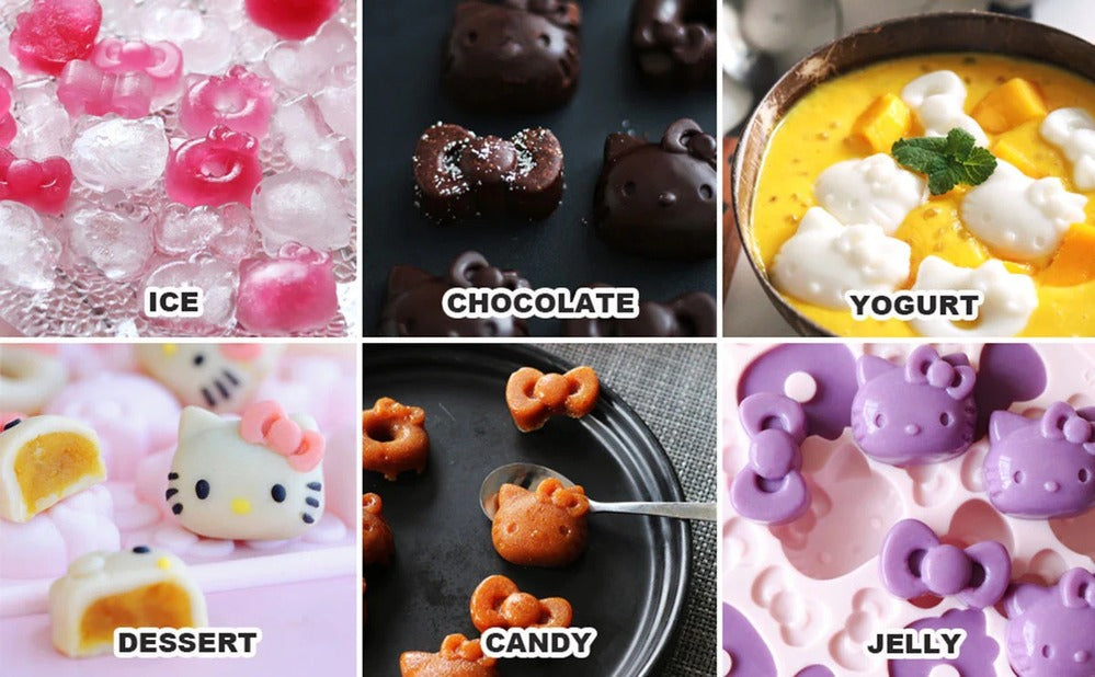 Chefmade x Sanrio - Hello Kitty Shape Silicone Chocolate Mold