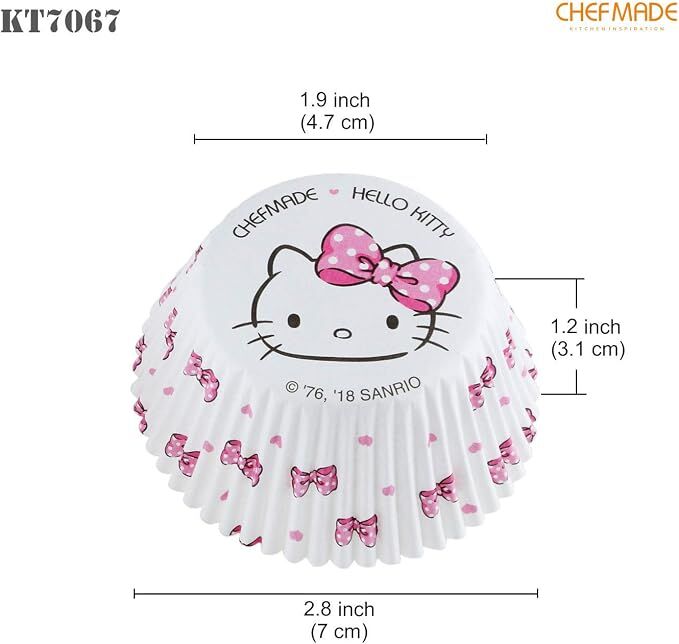 Chefmade x Sanrio - Hello Kitty Paper Cupcake Liners (Pack of 100) - Sweetie