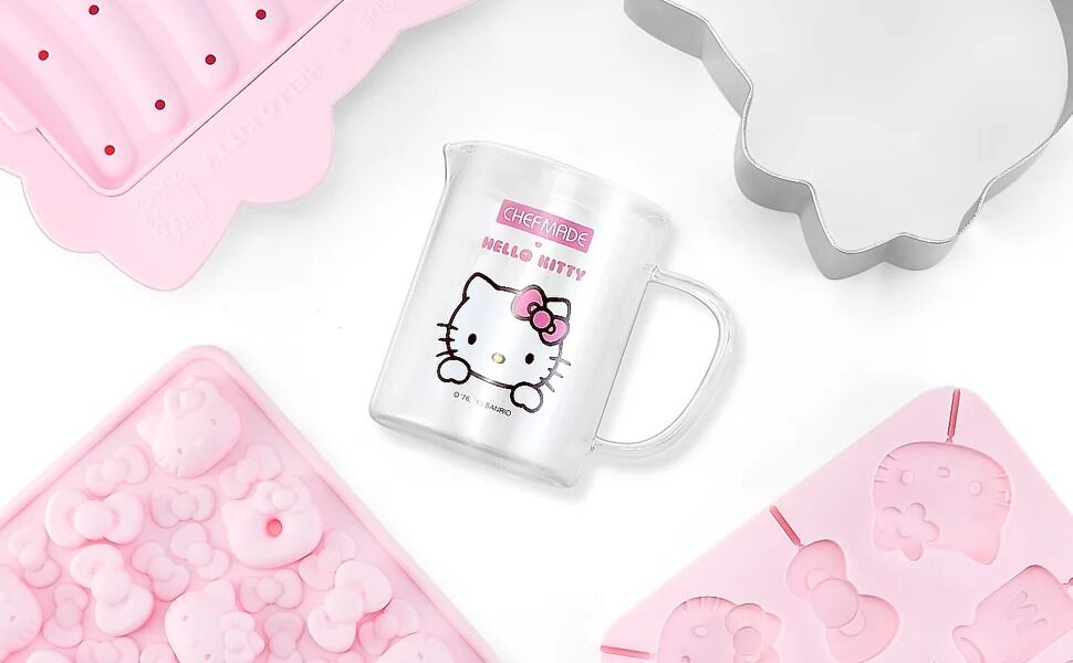 Chefmade x Sanrio - Hello Kitty Glass Measuring Cup 350ml