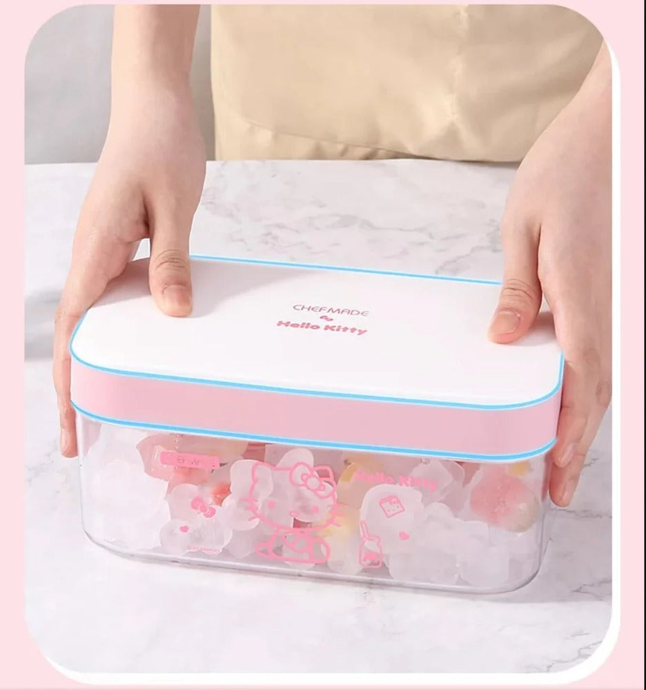 Chefmade x Sanrio - Hello Kitty Ice Cube Tray with Lid & Bin
