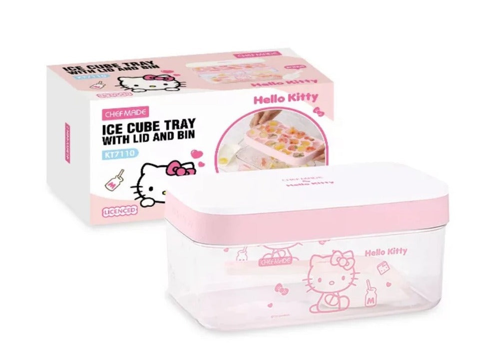 Chefmade x Sanrio - Hello Kitty Ice Cube Tray with Lid & Bin