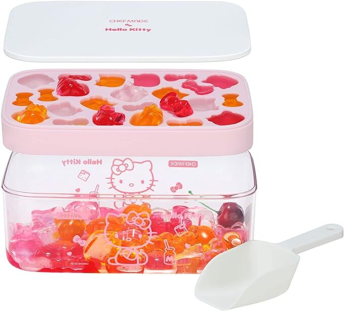 Chefmade x Sanrio - Hello Kitty Ice Cube Tray with Lid & Bin