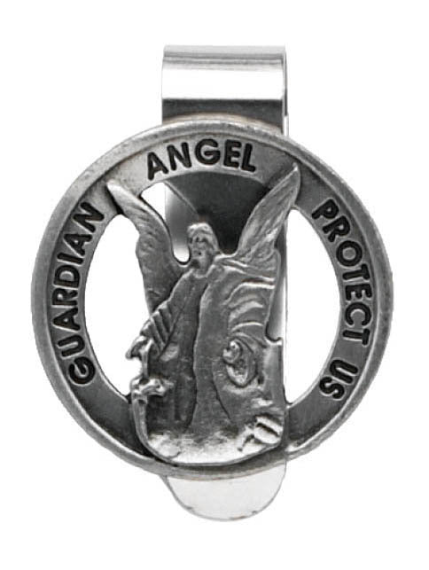 Visor Clip Pewter - Guardian Angel