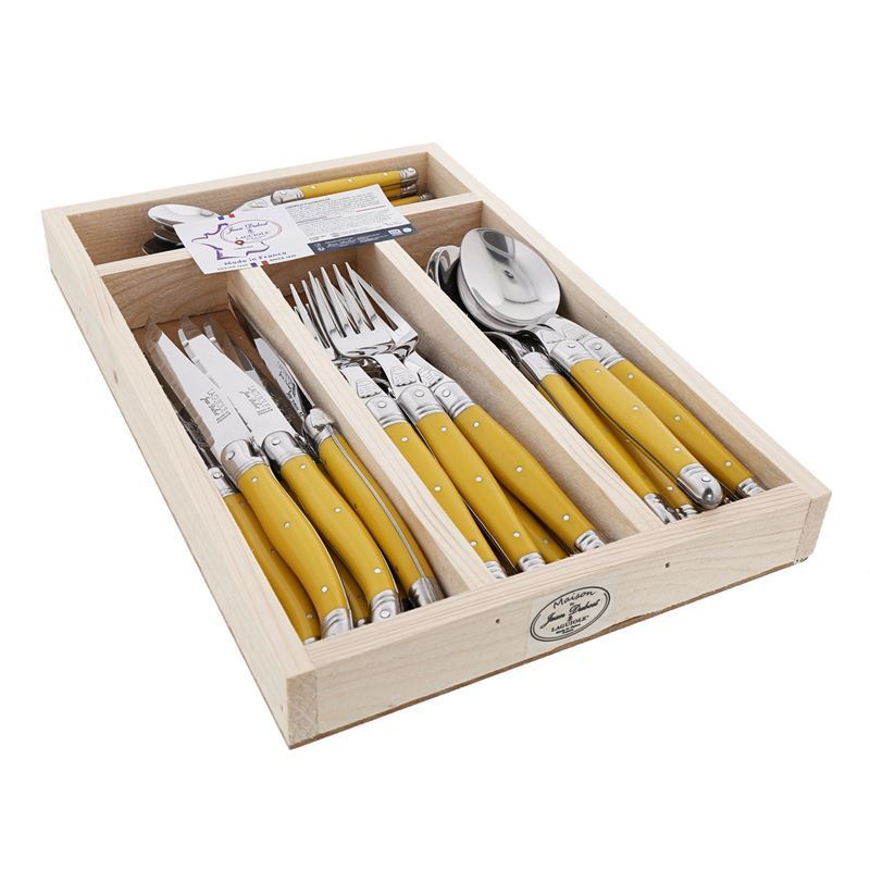 Jean Dubost Laguiole Maison - 24pc Cutlery Set Sun Yellow