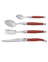 Jean Dubost Laguiole Maison - 24pc Cutlery Set Brick Red
