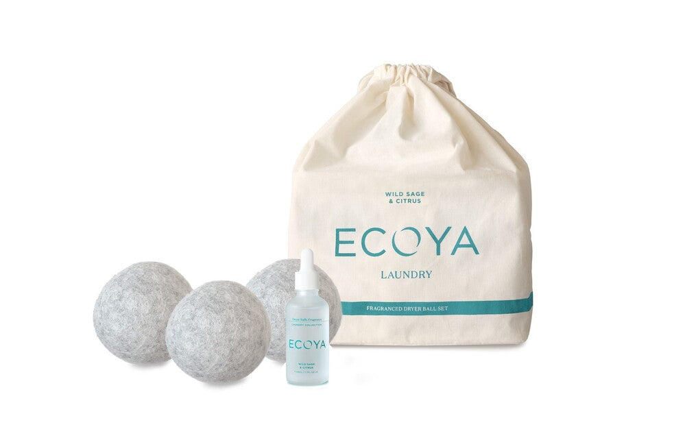 Ecoya Laundry Dryer Ball Set - Wild Sage & Citrus