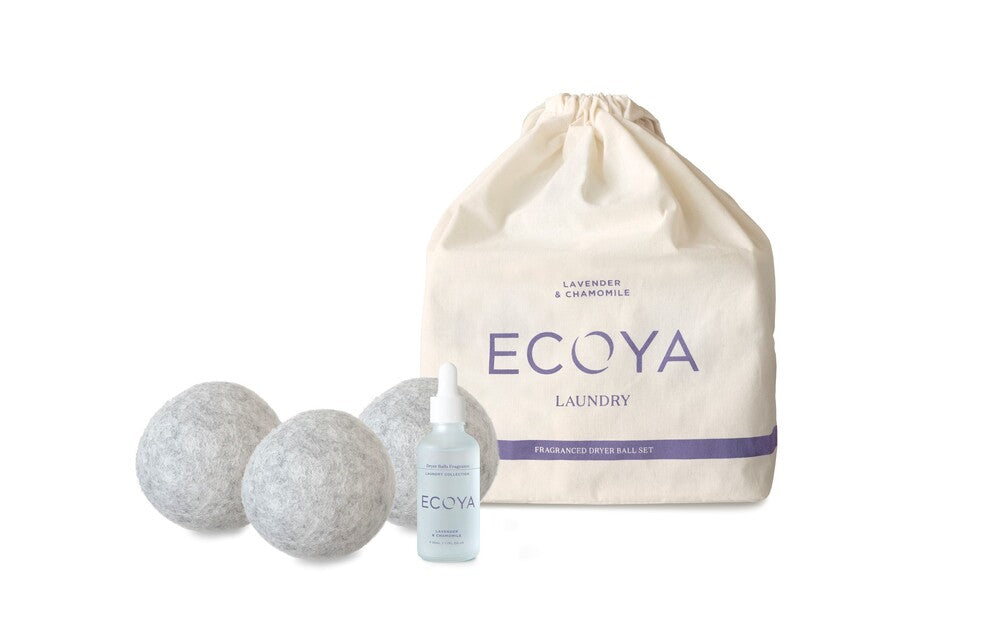 Ecoya Laundry Dryer Ball Set - Lavender & Chamomile
