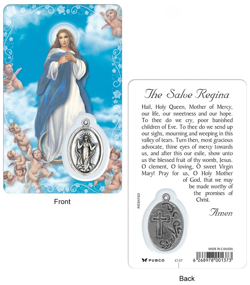 Immaculate Conception Souvenir Card and Charm