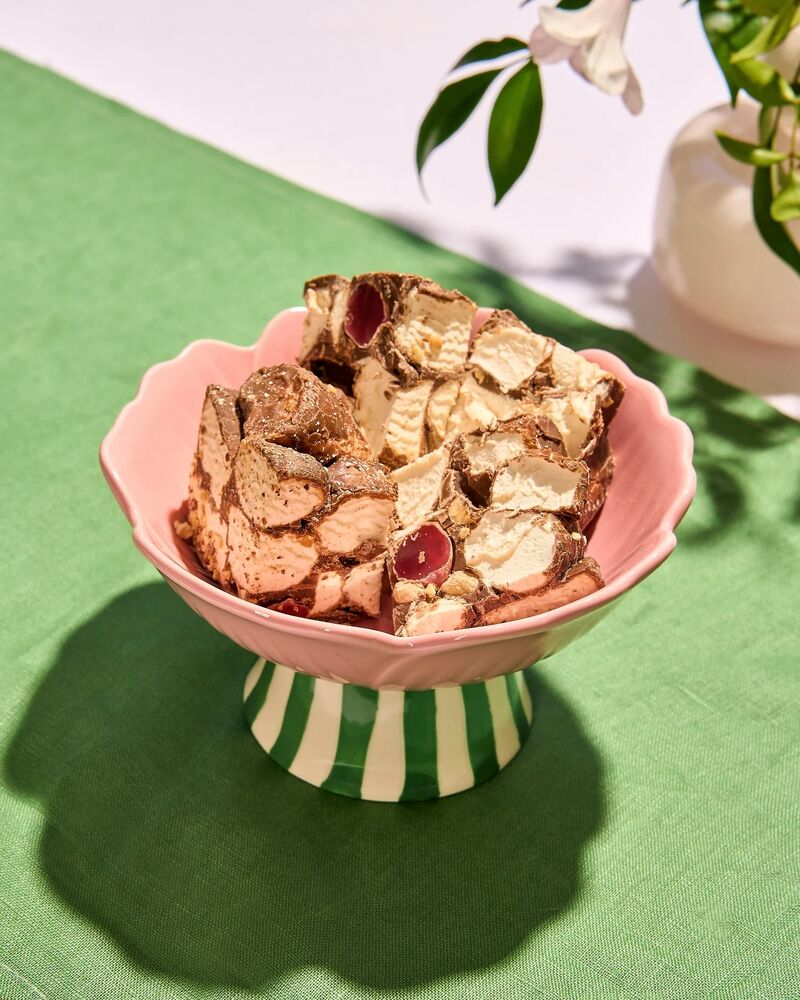 La La Land Beyond Blush - Stoneware Stand Flower Bowl
