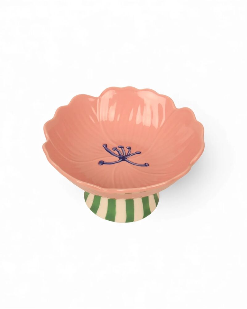 La La Land Beyond Blush - Stoneware Stand Flower Bowl