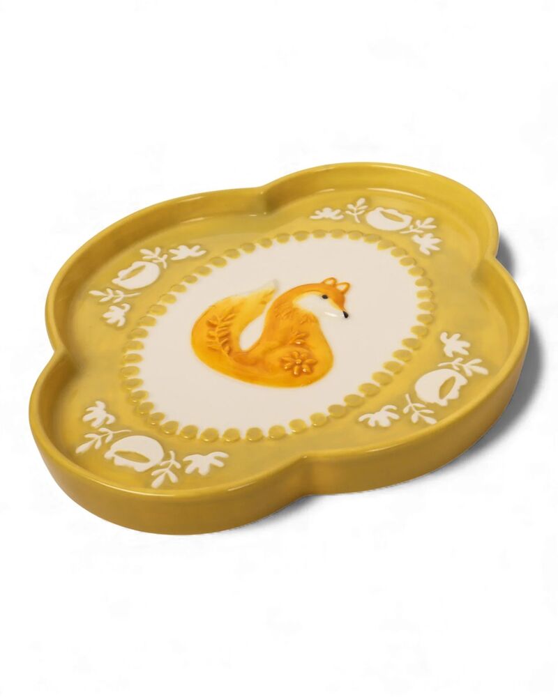 La La Land Beyond Retro Folk - Stoneware Foxy Dish