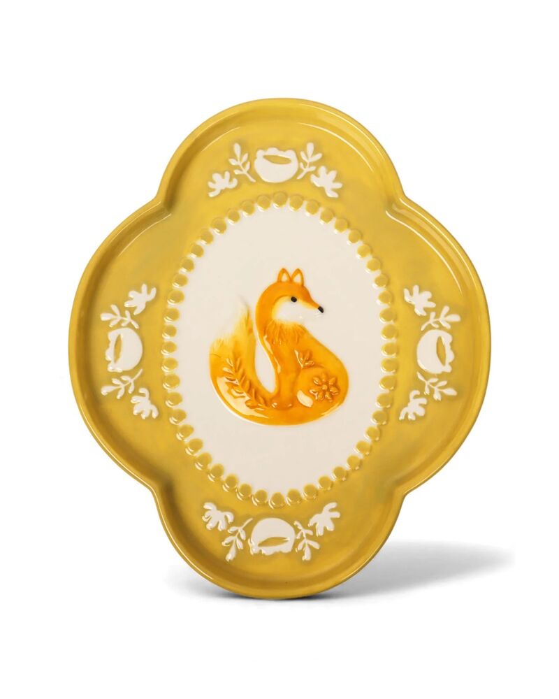 La La Land Beyond Retro Folk - Stoneware Foxy Dish