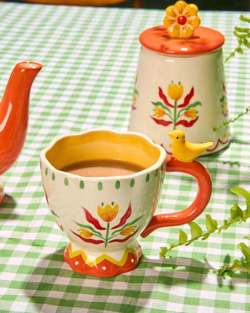 La La Land Beyond Retro Folk - Stoneware Hand Painted Mug
