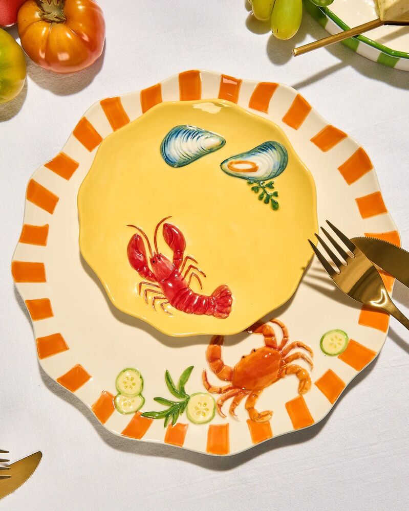 La La Land Beyond Seaview - Stoneware Lobster Plate