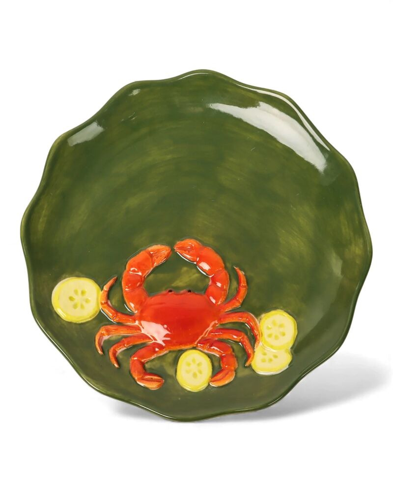 La La Land Beyond Seaview - Stoneware Crab Plate