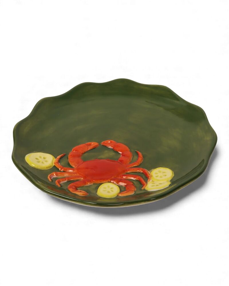 La La Land Beyond Seaview - Stoneware Crab Plate