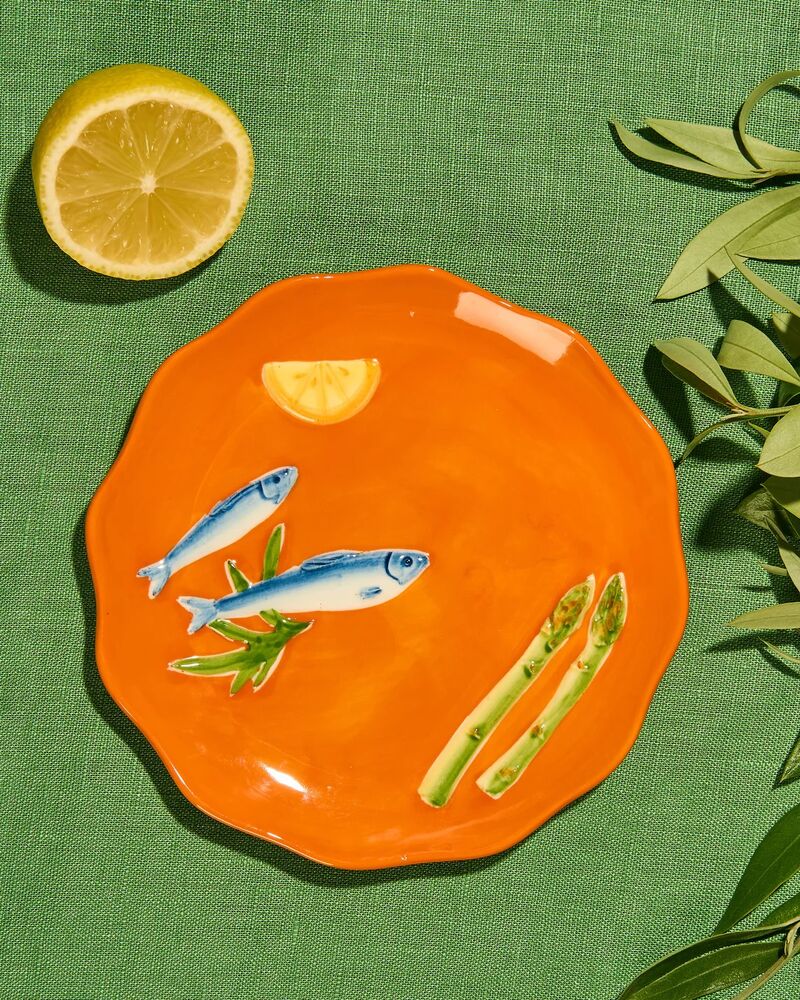 La La Land Beyond Seaview - Stoneware Sardines Plate