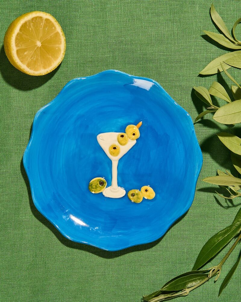 La La Land Beyond Seaview - Stoneware Cocktail Plate