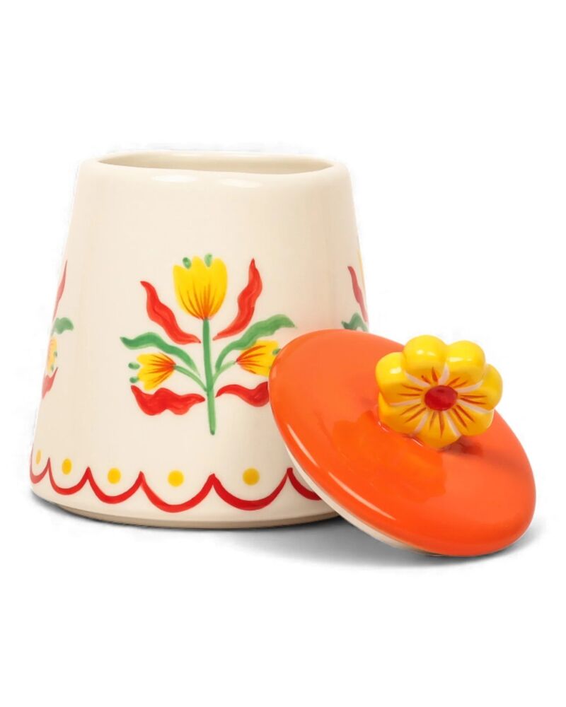 La La Land Beyond Retro Folk - Stoneware Hand Painted Sugar Pot