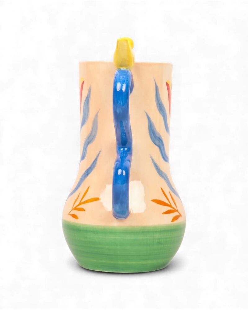 La La Land Beyond Retro Folk - Stoneware Hand Painted Vase
