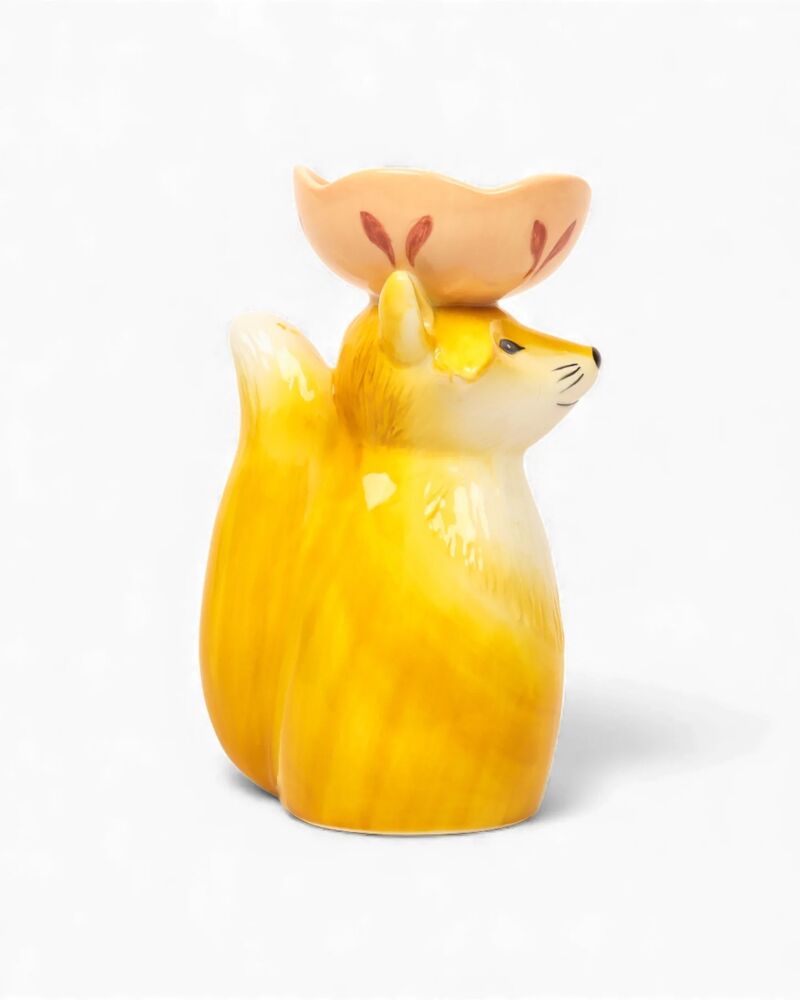 La La Land Beyond Retro Folk - Stoneware Foxy Vase