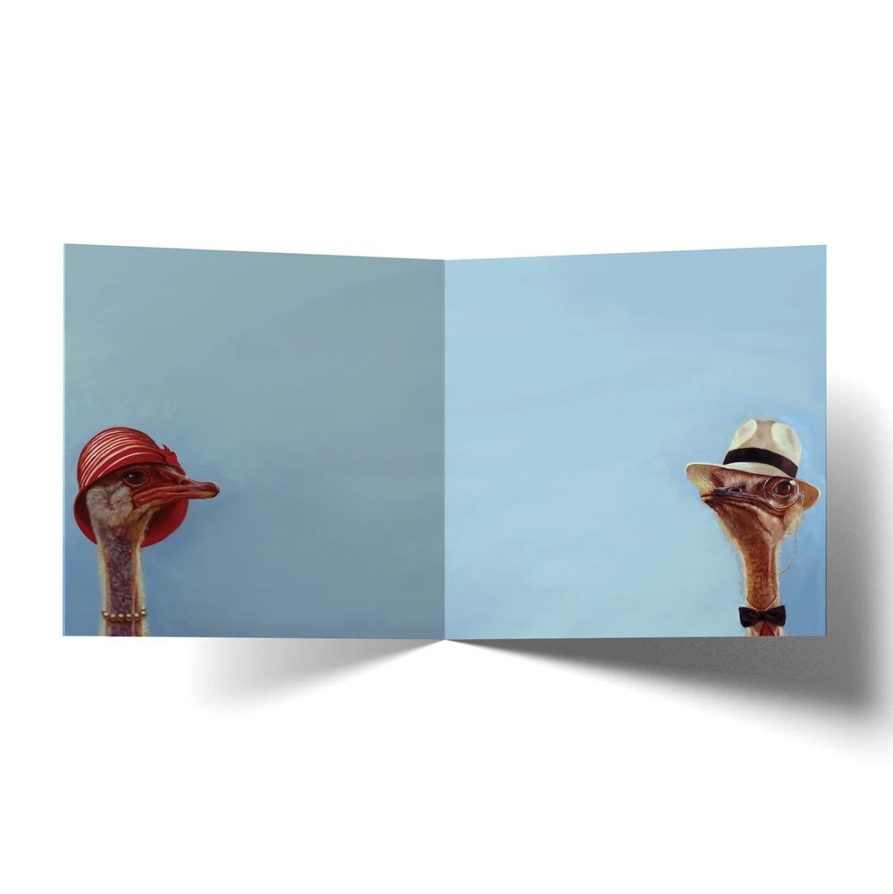 La La Land Greeting Card - Ostrich Couple