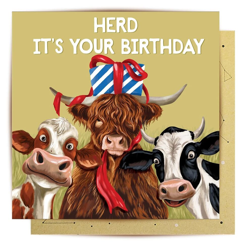 La La Land Greeting Card - Herd It's Your Birthday