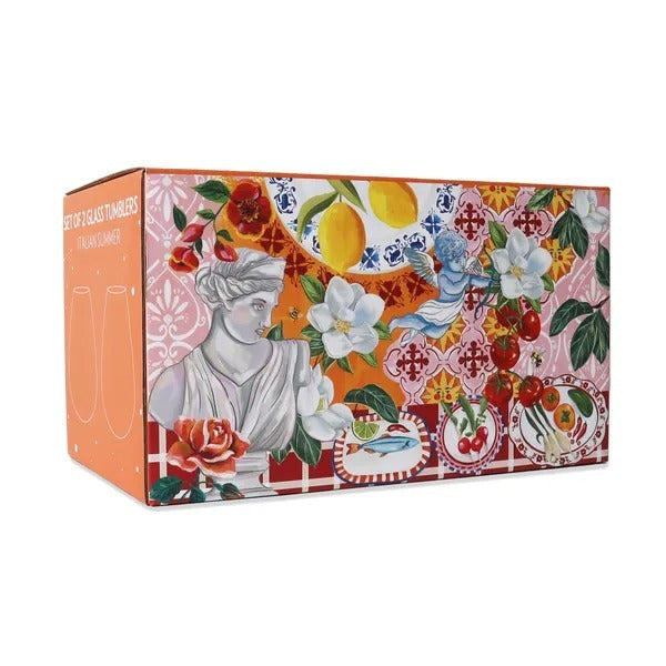 La La Land Italian Summer - Large Glass Tumblers